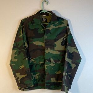 GungHo  Men's Green Camouflage Field Jacket